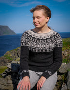Riebansilba - Crow Silver Mohair - English Knitting Pattern