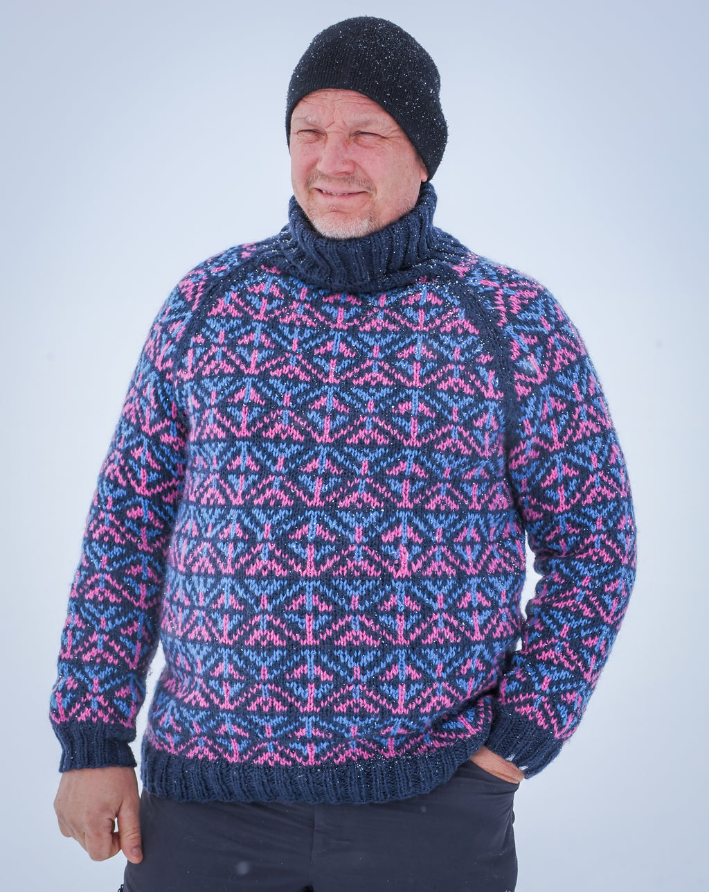 Dálvečuovga - Winter Light - English Knitting Pattern