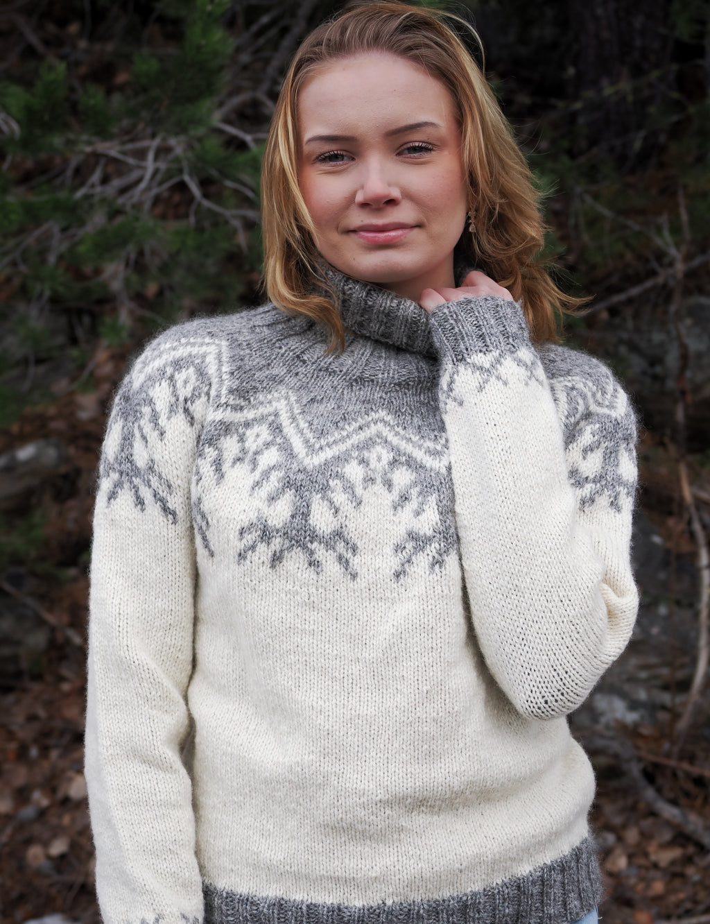 Gabba - White Reindeer English Knitting Pattern