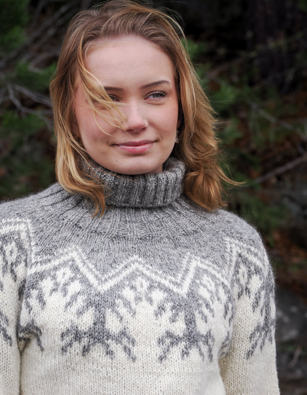Gabba - White Reindeer English Knitting Pattern