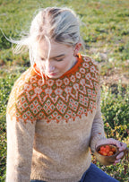 Luomejeaggi - Cloudberry Bog - English Knitting Pattern