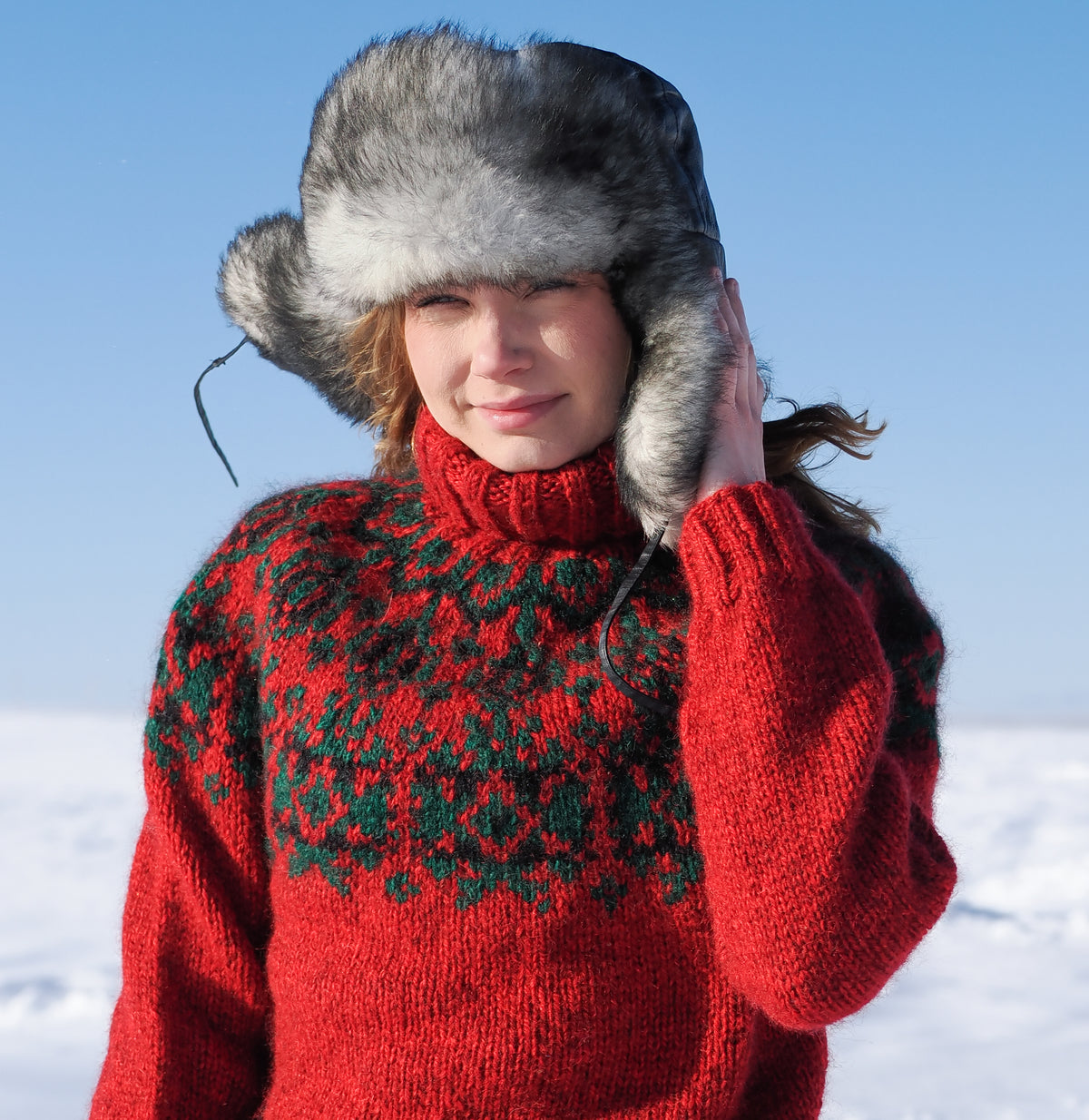 Ullobáidi Dálvi - Ullgenser Vinter - Norsk Strikkeoppskrift