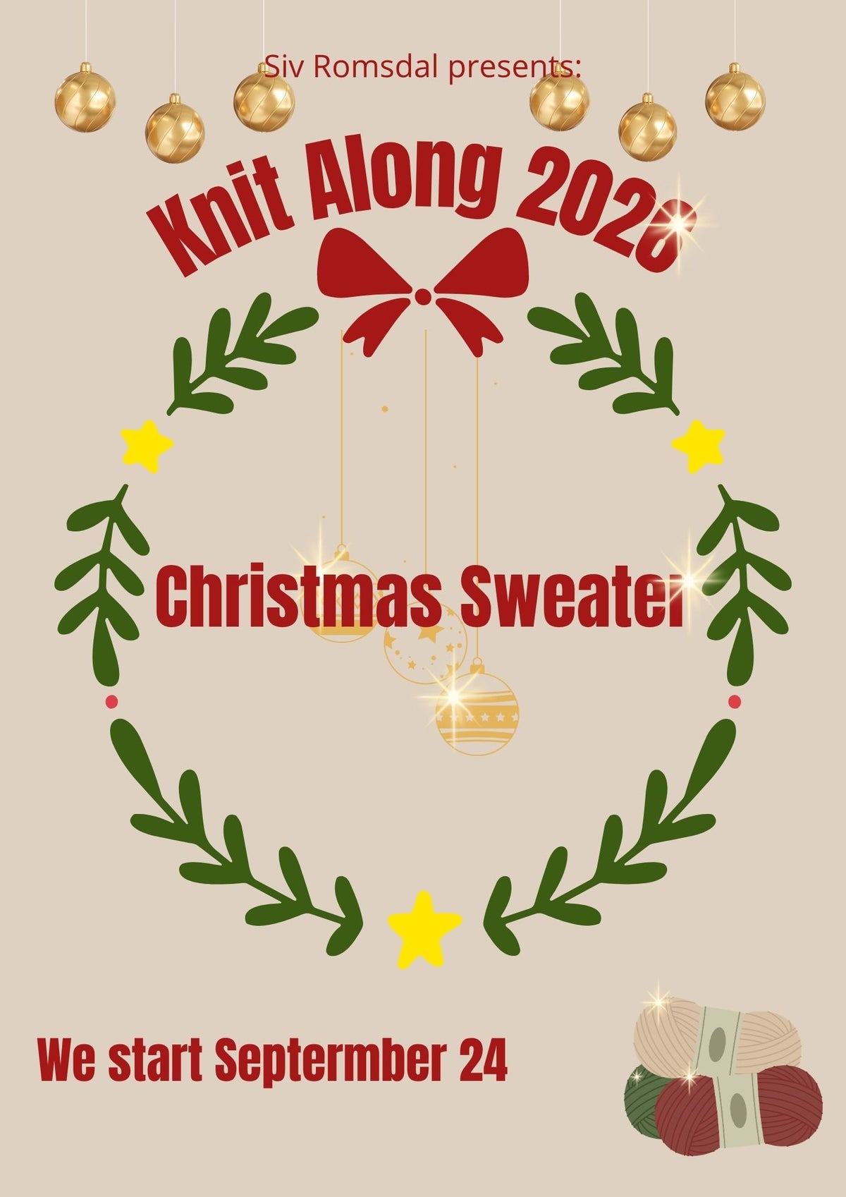 Julegenser Knit Along 2026